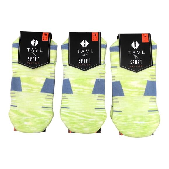 3 Pair TAVI NIP Taylor Cushion Socks Low Rise Cushion Sport Socks Bright Small - Picture 3 of 9